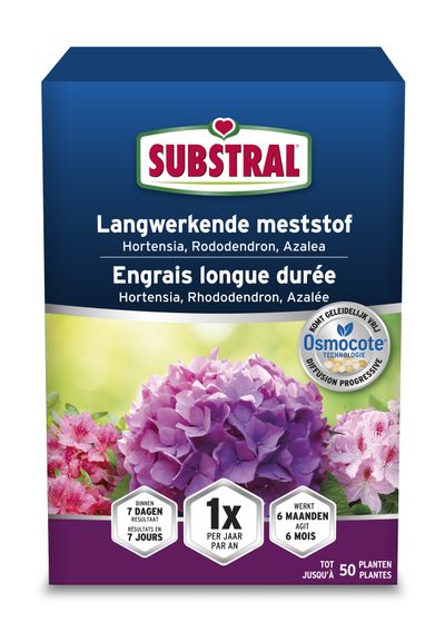 Langwerkende meststof voor Hortensia, Rhododendron en Azalea Osmocote 750g