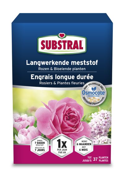 Langwerkende meststof voor rozen en bloeiende planten Osmocote 750g
