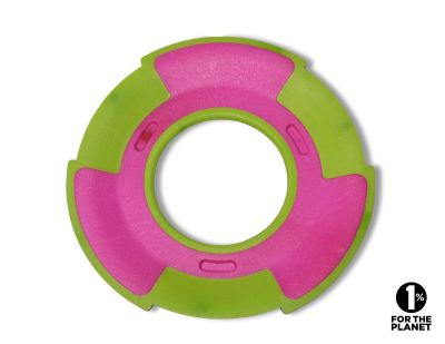 Speelgoed hond tpr frisbee roze 23cm