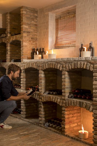 Bougie jardin pot terre cuite ronde blanc 11h - noir