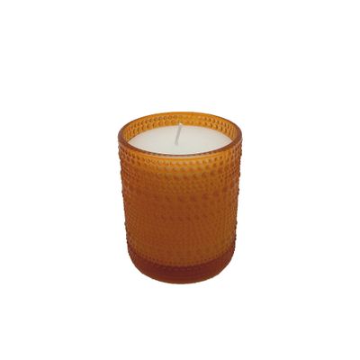 Bougie non-parfumée en verre marrakesh texturé