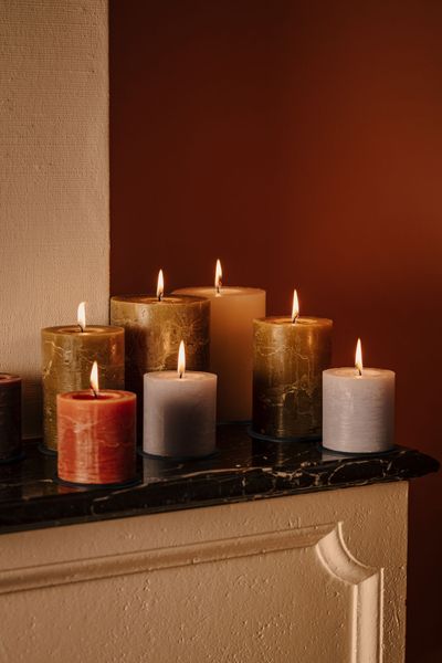  rustieke pillarkaars