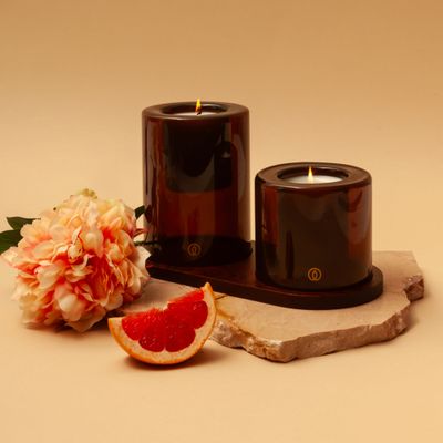 Recharge delight bougie parfumée sunset spark