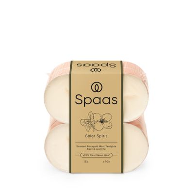 Maxi bougies chauffe-plats parfumées en coupe or rose solar spirit