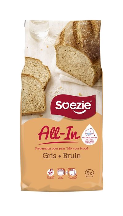 All-in-mix voor bruin brood