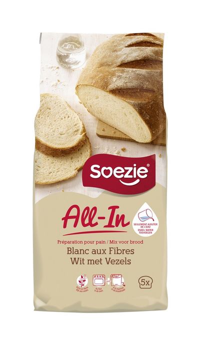 All-in mix voor wit brood met vezel