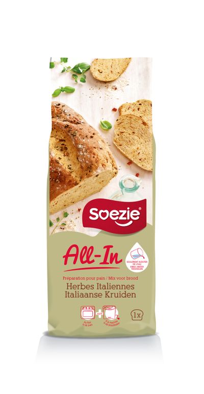 Mix all-in pour pain aux herbes italiennes