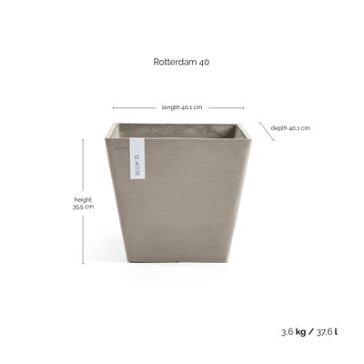 ECOPOTS ROTTERDAM Taupe 40