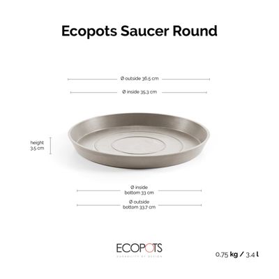 Soucoupe ronde 40 pour pot de fleurs 
