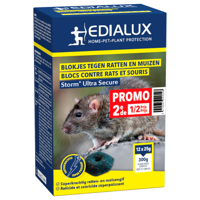 Duopack Storm Ultra Secure blokjes tegen ratten en muizen