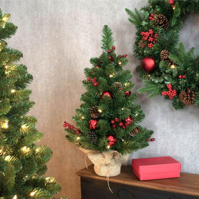 Mini kerstboom60cm met 30 lampjes