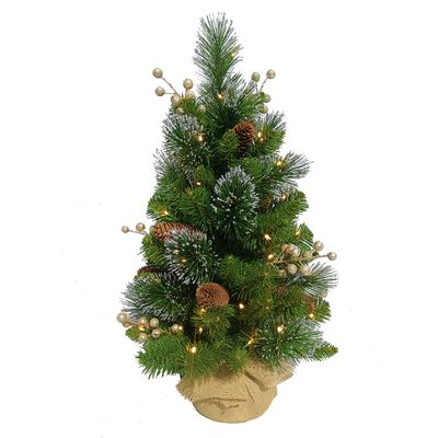 Minikerstboom met 50 lampjes h61cm