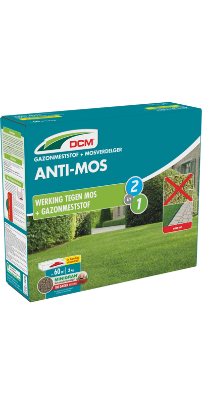 Gazonmeststof met mosverdelger
