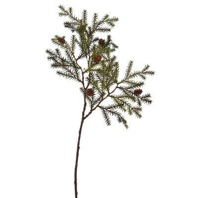 Branche de sapin avec cône 65 cm vert