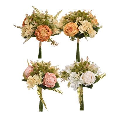 Roos hortensia boeket