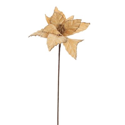 Étoile de noël d18 cm h45 cm beige