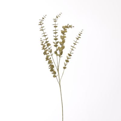 Grande branche d’eucalyptus 90cm or