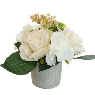 Roos anjer bloemstuk