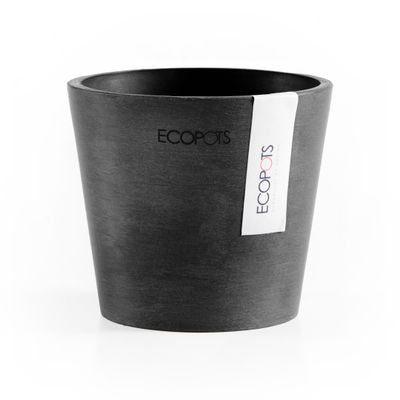 ECOPOTS Amsterdam Mini gris foncé Ø 10,5 cm cm