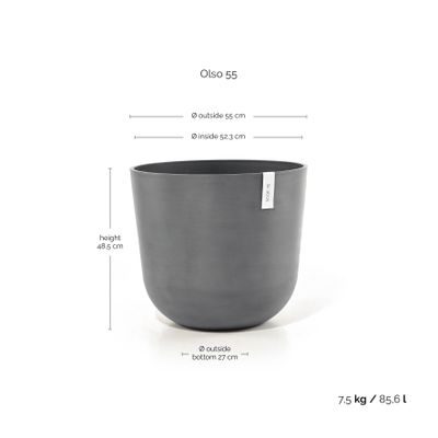 Pot de fleurs oslo 55 