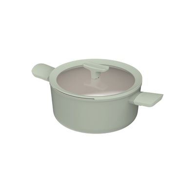 Kookpot antikleef met deksel balance sage 24x11,50cm