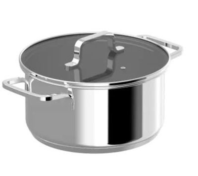Kookpot met deksel helix 20cm