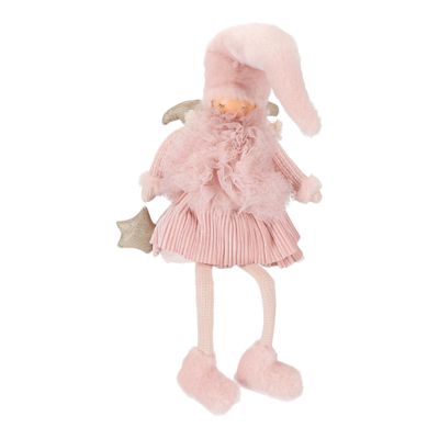 Fille ange - jambes pendantes