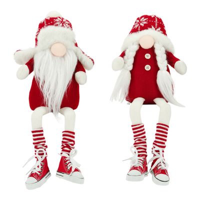 Gnome jambes suspendues avec baskets