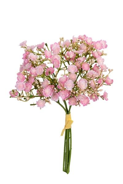 Gypsophila bouquet h28cm rose