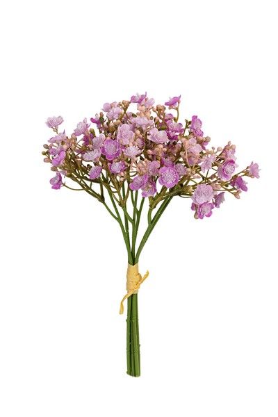 Gypsophila bouquet h28cm mauve