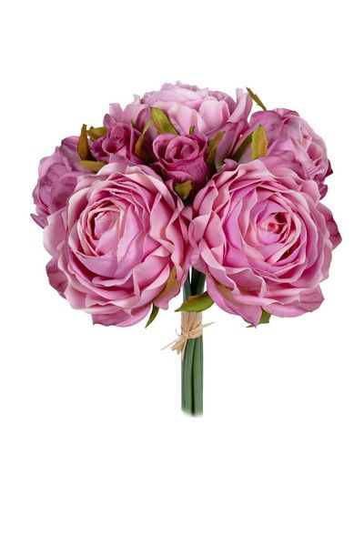 Roos open bundel h26cm mauve