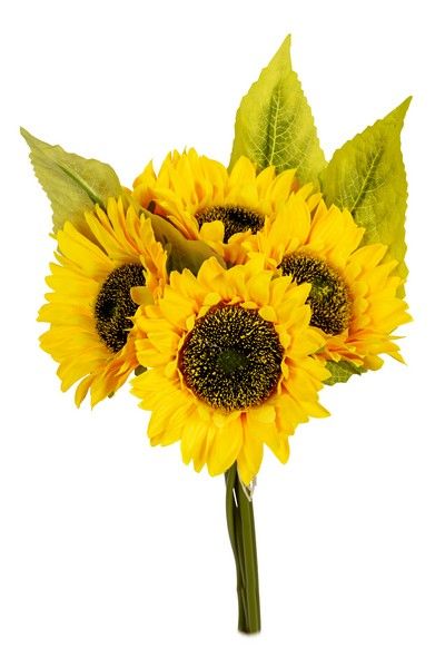 Zonnebloem bundel h35cm geel