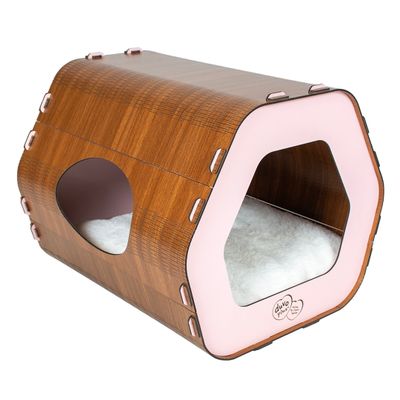 Kattenhuis mdf 36x40x34cm roze