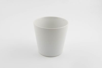 Conische minipot d7 basic mat wit