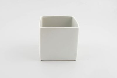 Carré grand orchidée d17 basic mat blanc