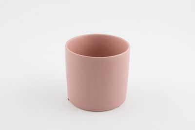 BLOEMPOT CILINDER BASIC MINI Ø 10CM MAT ROZE
