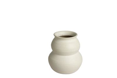 VASE H23 BELLY BLANC