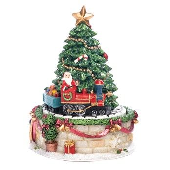 Sapin musical avec train