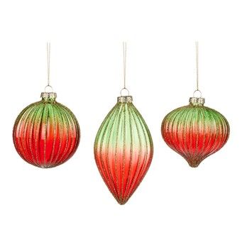 Boule en verre nervurée