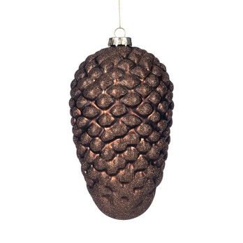 Glazen dennenappel ornament