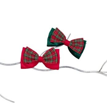 Tartan fluwelen strikornament