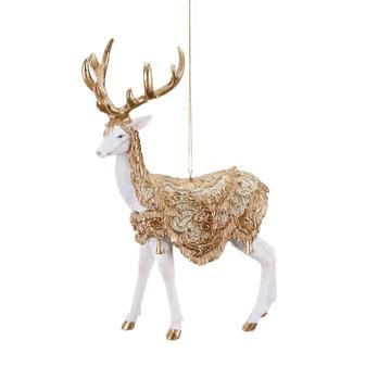 Ornement cerf royal avec selle