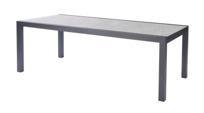 Table Lugano anthracite extensible jusqu'à 330cm