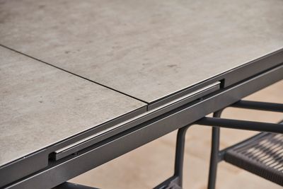 Table Albin 160-210x90cm anthracite/céramique