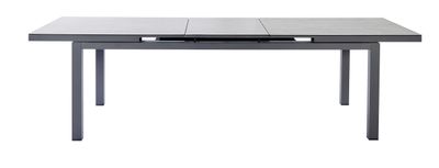 Tafel albin 220-280x100cm antraciet/keramiek
