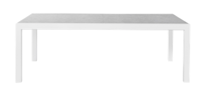 Tafel Lugano wit/grijs verlengbaar tot 330cm