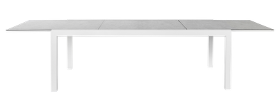 Tafel Lugano wit/grijs verlengbaar tot 330cm