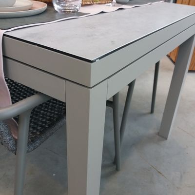 Table Albin 220-280x100cm sable/céramique