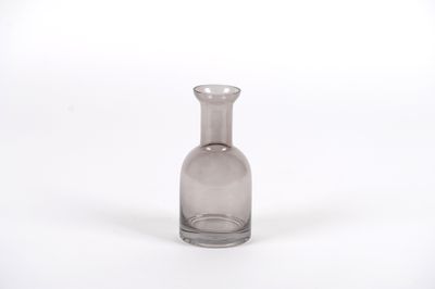 Vase en verre en forme de bouteille botelo grey