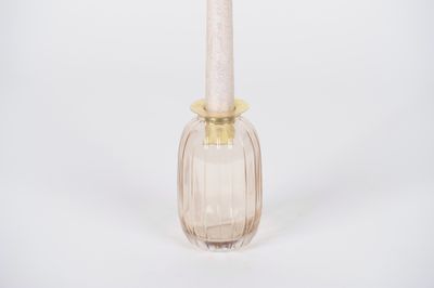 Porte bougie vase en verre